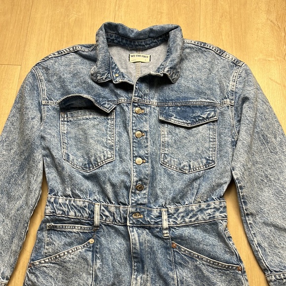 NEW! FREE PEOPLE × We The Free Touch The Sky One Piece Size LARGE 1057 - Picture 6 of 7